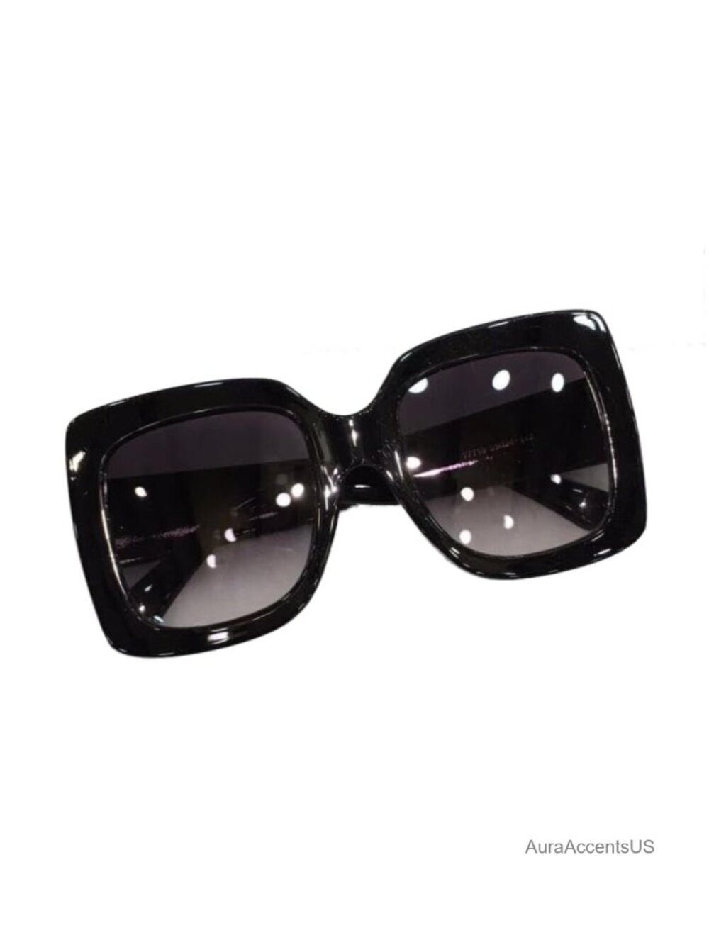 Oversized Square Sunglasses Gradient Lens Retro UV Protection Women